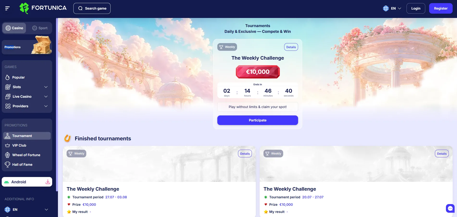 Fortunica Casino Bonus